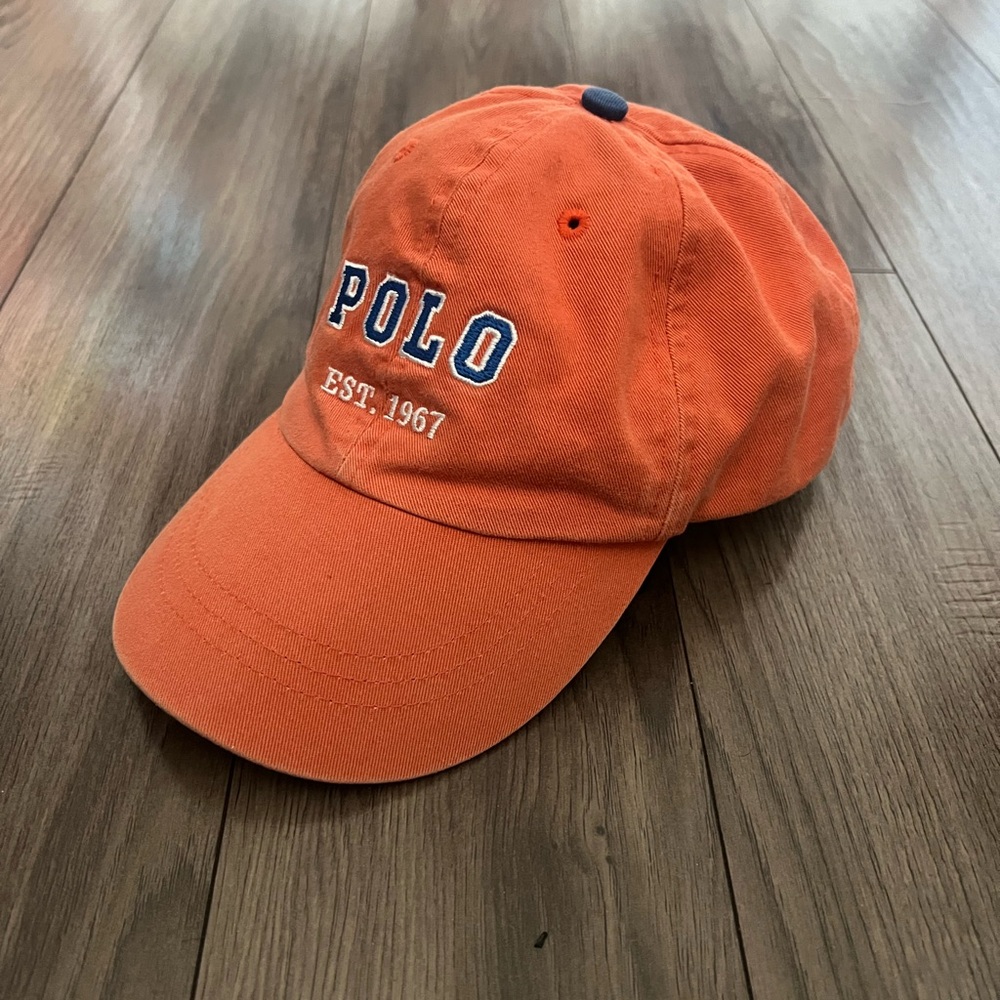 Ralph Lauren Polo EST. 1967 Vintage Orange Cap